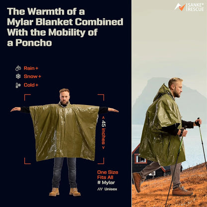 Weatherproof Survival Poncho