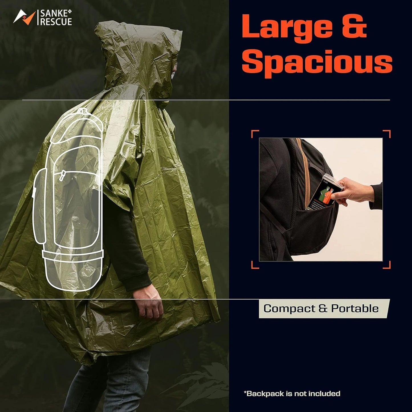 Weatherproof Survival Poncho